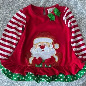 Festive Santa Long Sleeve Top